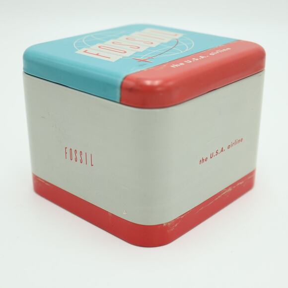 Fossil x Nordstrom American Flag Womens Tank Watch 24mm In Box w New Battery - Picture 16 of 16